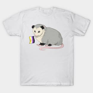 Non-Binary Pride Opossum T-Shirt